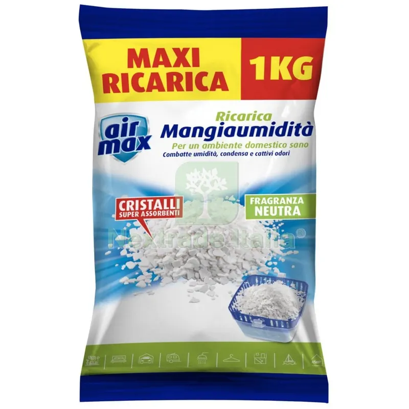 6PZ Airmax Assorbiumidità Sali Ricarica 1KG Neutri — Casalinghi e organizzazione — rif. FERX.17121