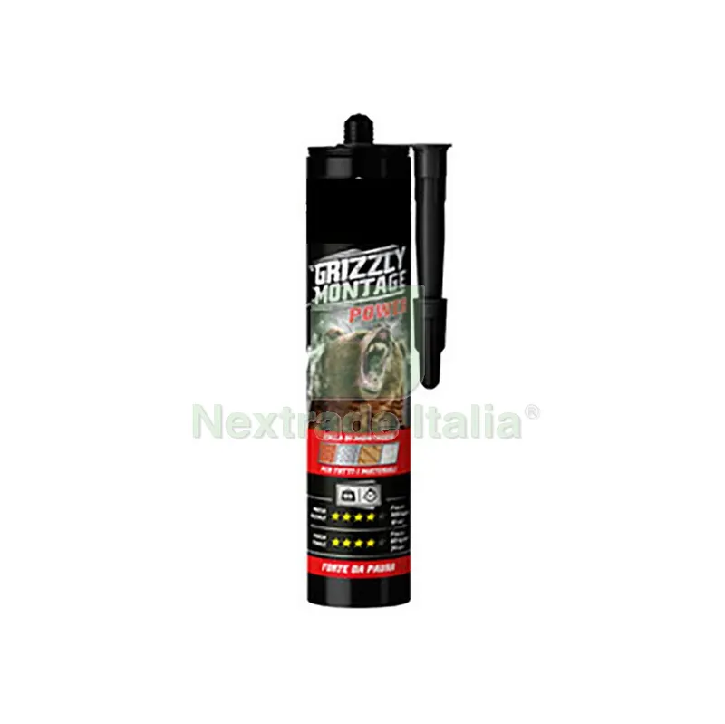 BOSTIK GRIZZLY MONTAGE POWER CARTUCCIA 370G BIANCA — Adesivi e sigillanti — rif. FERX.17179