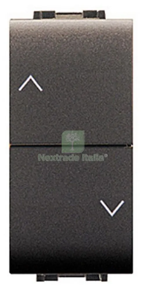 LIFE ART. 4022 DOPPIO PULSANTE PER TAPPARELLE NERO — Arelle e frangivista — rif. FERX.17292 LIFE ART. 4022 DOPPIO PULSANTE PER TAPPARELLE NERO — Arelle e frangivista — rif. FERX.17292