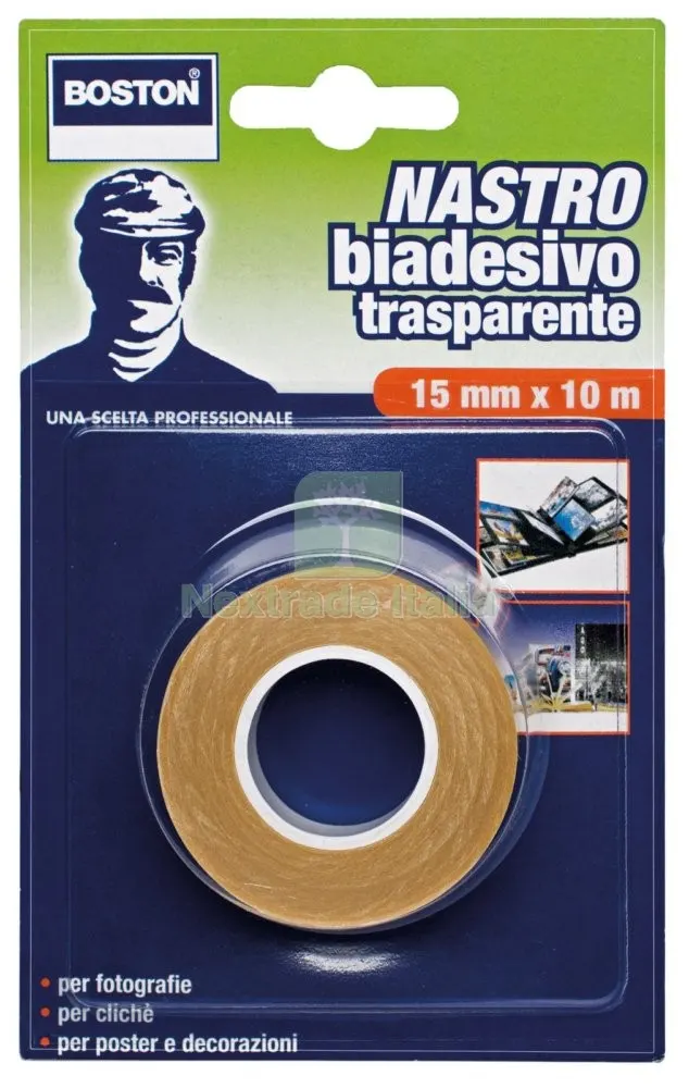12PZ NASTRO BIADESIVO TRASPARENTE ML.10X15MM. — Adesivi e sigillanti — rif. FERX.17371 12PZ NASTRO BIADESIVO TRASPARENTE ML.10X15MM. — Adesivi e sigillanti — rif. FERX.17371