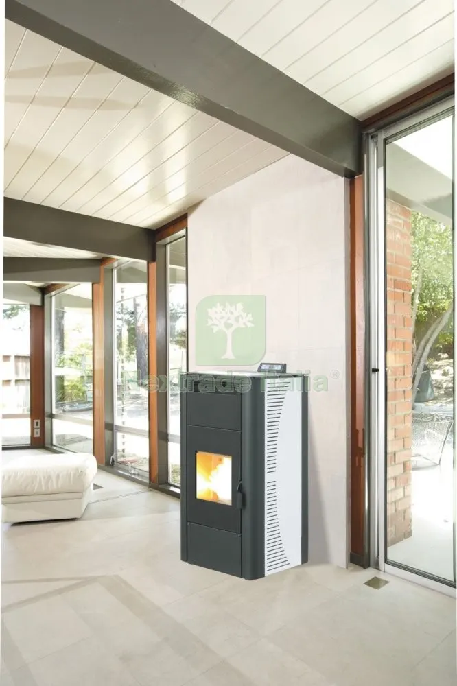 Stufa Pellet 20 KW King 20 Idro Bianco — Stufe e camini — rif. FERX.17375 Stufa Pellet 20 KW King 20 Idro Bianco — Stufe e camini — rif. FERX.17375