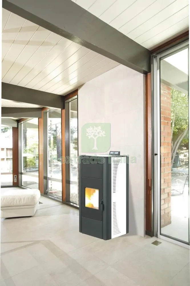 Stufa Pellet 24 KW King 24 Idro Bianco — Stufe e camini — rif. FERX.17377