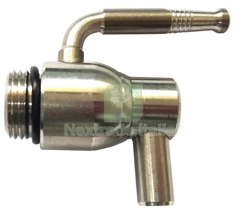 6PZ Rubinetto Inox con Leva x Contenitore Olio GR.1/2 — Casalinghi e organizzazione — rif. FERX.1746 6PZ Rubinetto Inox con Leva x Contenitore Olio GR.1/2 — Casalinghi e organizzazione — rif. FERX.1746