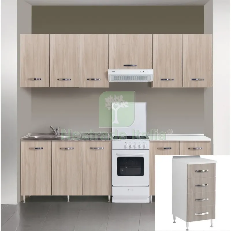 KIT CUCINA BASE 4 CASSETTI 40X50XH85 CM OLMO — Casalinghi e organizzazione — rif. FERX.17604 KIT CUCINA BASE 4 CASSETTI 40X50XH85 CM OLMO — Casalinghi e organizzazione — rif. FERX.17604