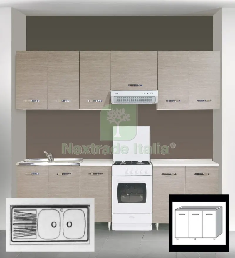 LAVELLO INOX 2 VASCHE DX + GOCCIOLATOIO SX 120 CM — Sanitari e ceramiche — rif. FERX.17615 LAVELLO INOX 2 VASCHE DX + GOCCIOLATOIO SX 120 CM — Sanitari e ceramiche — rif. FERX.17615