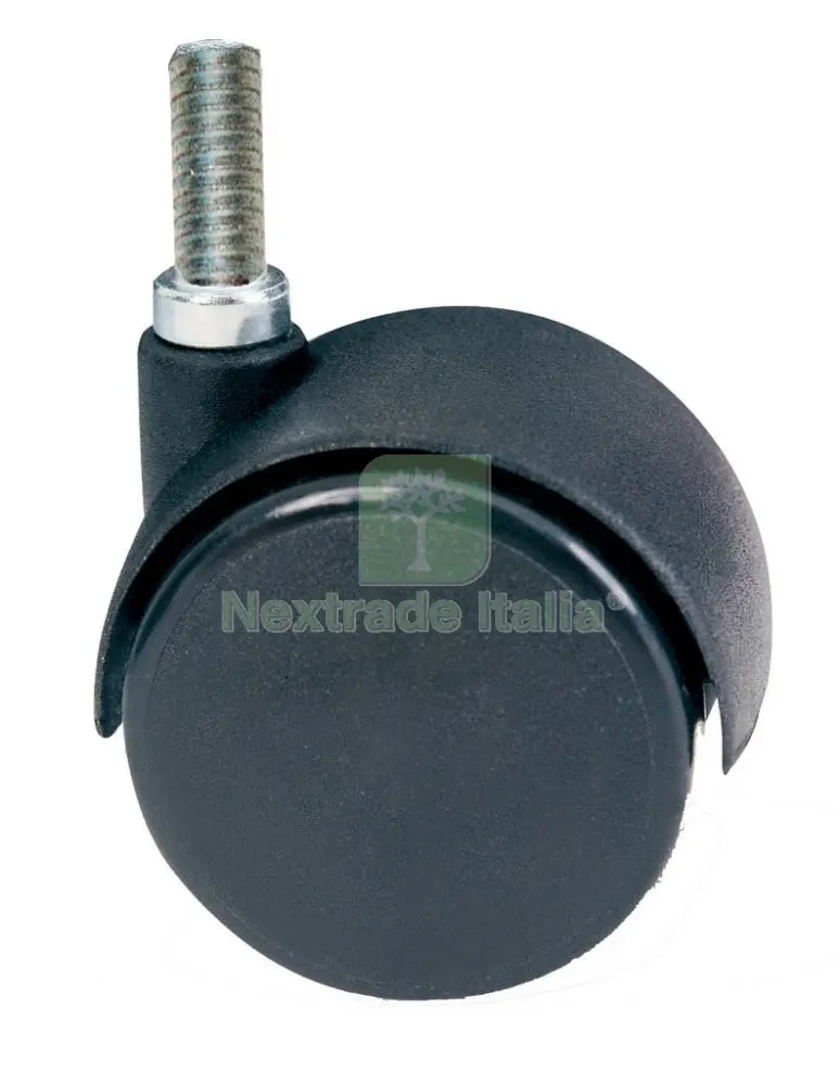 4PZ Ruota Gemellare MM.30 Perno FIL.M6X10 Montato — Ferramenta per legno e mobili — rif. FERX.17657