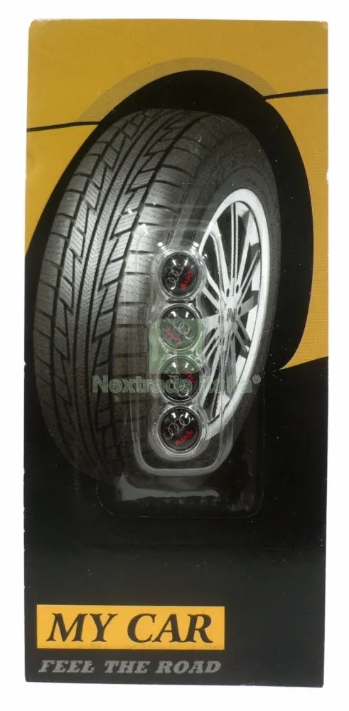 10BLISTER SET 4 TAPPI VALVOLE PNEUMATICI AUDI — Rubinetti e valvole — rif. FERX.17680