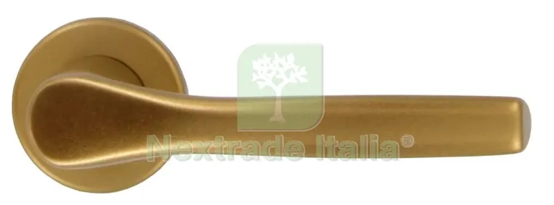 10PZ MEZZA MANIGLIA ANODIZZATA BRONZO CON ROSETTA — Maniglie e pomelli — rif. FERX.17715 10PZ MEZZA MANIGLIA ANODIZZATA BRONZO CON ROSETTA — Maniglie e pomelli — rif. FERX.17715