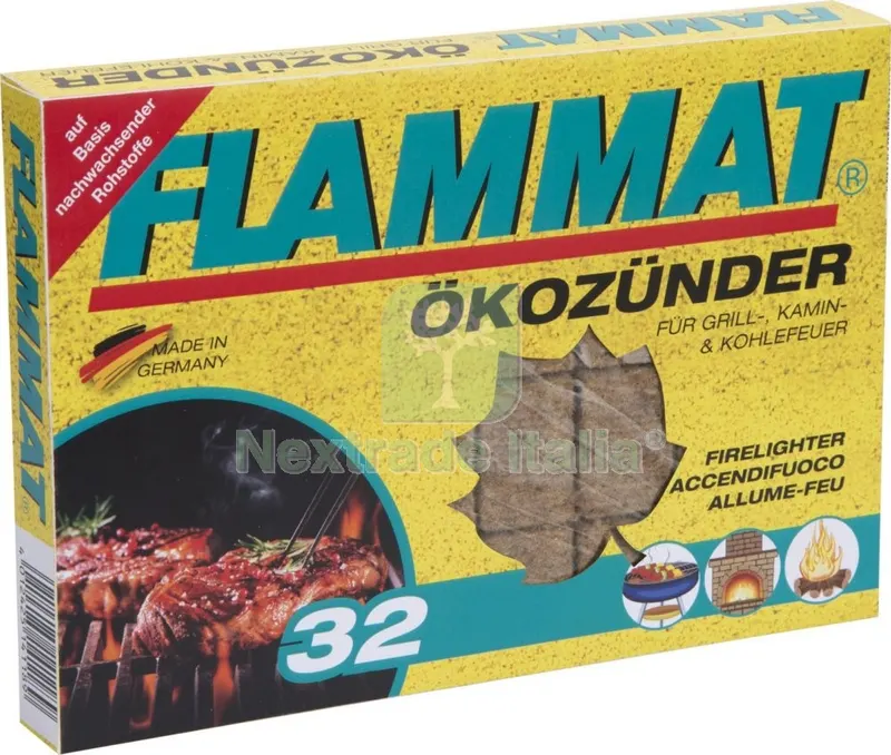 12PZ Accendifuoco 32 Cubi Ecologico Flammat — Tempo libero outdoor — rif. FERX.17785 12PZ Accendifuoco 32 Cubi Ecologico Flammat — Tempo libero outdoor — rif. FERX.17785