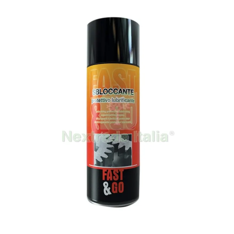 12PZ Spray "fast&go" Sbloccante/Lubrificante ML.400 — Lubrificanti e oli — rif. FERX.17811 12PZ Spray "fast&go" Sbloccante/Lubrificante ML.400 — Lubrificanti e oli — rif. FERX.17811
