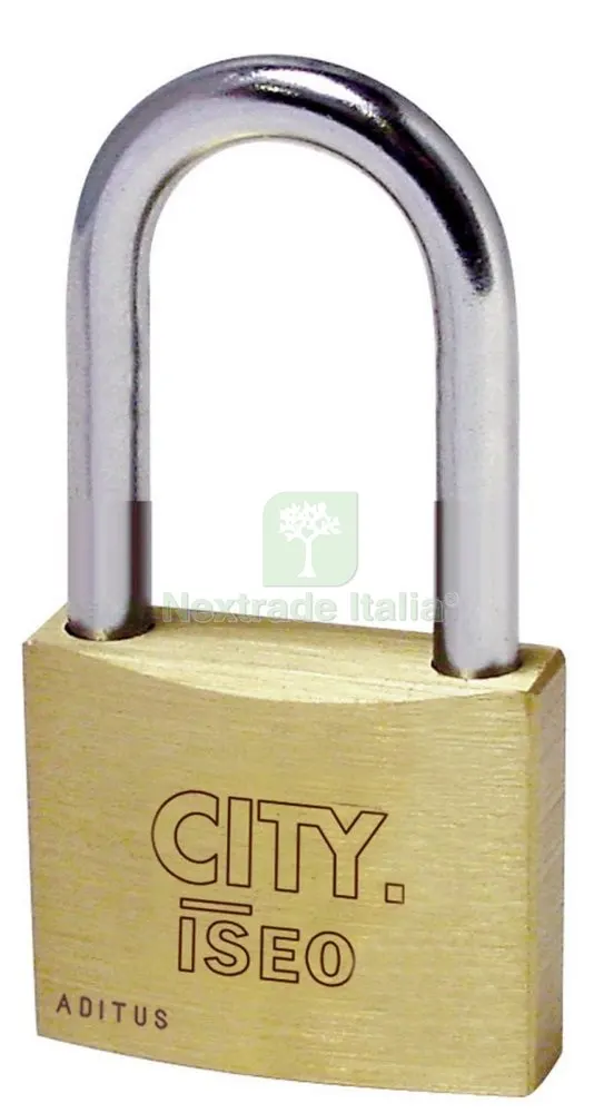 10PZ City BY Iseo Lucchetto Rettangolare Arco L.MM.30 — Lucchetti e catene — rif. FERX.17918 10PZ City BY Iseo Lucchetto Rettangolare Arco L.MM.30 — Lucchetti e catene — rif. FERX.17918