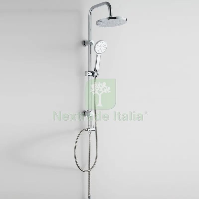 COLONNA DOCCIA CON SOFFIONE E DOCCETTA LX-4001 CROMO — Rubinetti e valvole — rif. FERX.1795 COLONNA DOCCIA CON SOFFIONE E DOCCETTA LX-4001 CROMO — Rubinetti e valvole — rif. FERX.1795