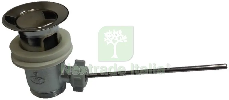 6PZ PILETTA CON SALTERELLO GR. 1 OTTONE CROMO — Scarichi e sifoni — rif. FERX.1800