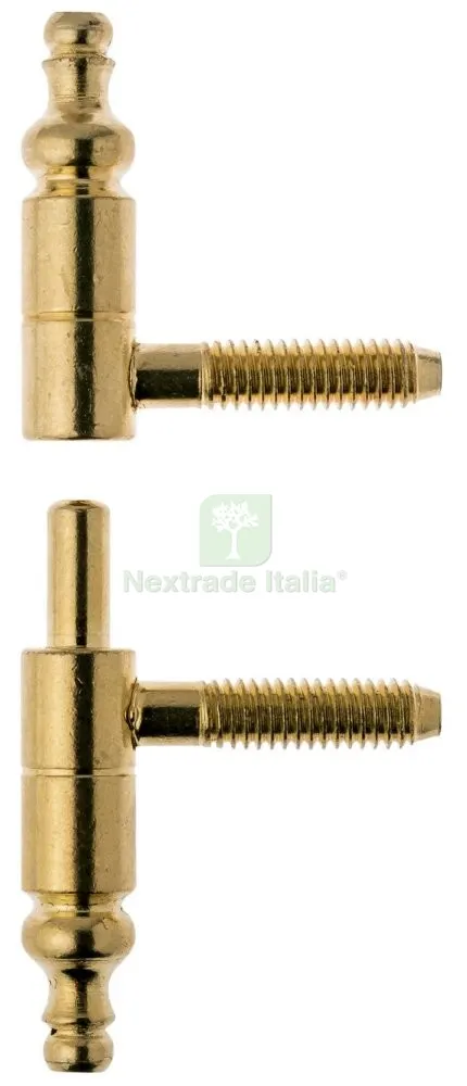80PZ Anuba Barocco Acciaio Ottonato da 9 — Cerniere e cardini — rif. FERX.18080