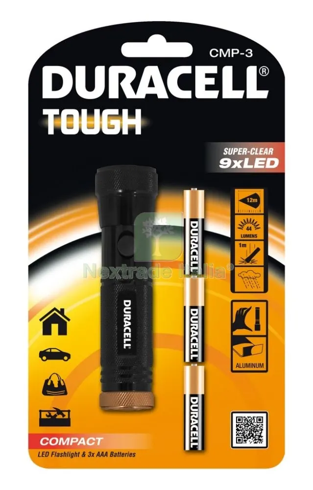 Duracell Torcia CMP-3 CMP-5 3AAA Incluse — Batterie e caricabatterie — rif. FERX.18086 Duracell Torcia CMP-3 CMP-5 3AAA Incluse — Batterie e caricabatterie — rif. FERX.18086