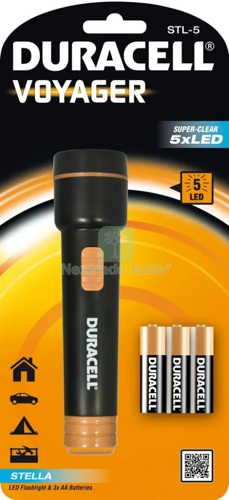 Duracell Torcia Voyager STL-5 3AA Incluse — Batterie e caricabatterie — rif. FERX.18091 Duracell Torcia Voyager STL-5 3AA Incluse — Batterie e caricabatterie — rif. FERX.18091