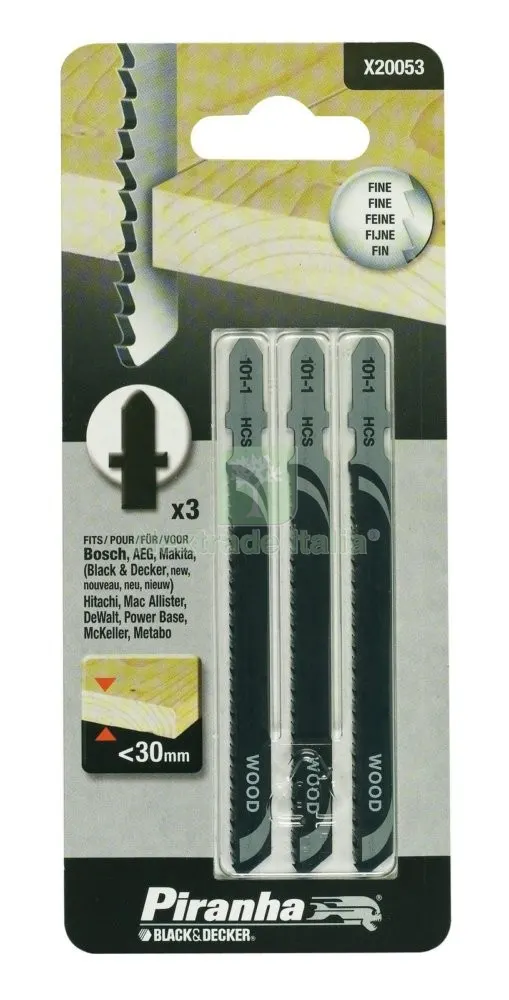 Piranha X20053 3 Lame Legno Fresate Taglio Fine Baion — Punte, frese e dischi — rif. FERX.1822