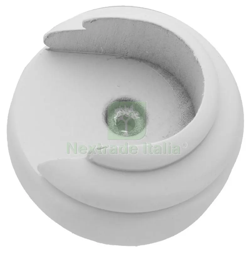 2PZ ROSETTA BASTONE TENDA A PARETE D 35 MM LEGNO BIANCO — Tende e zanzariere — rif. FERX.18244 2PZ ROSETTA BASTONE TENDA A PARETE D 35 MM LEGNO BIANCO — Tende e zanzariere — rif. FERX.18244