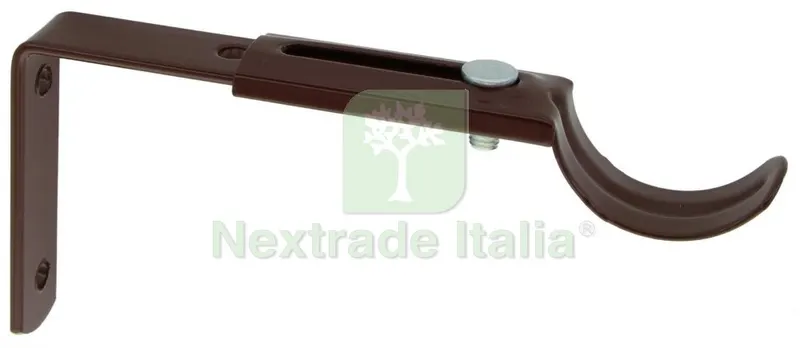 10PZ SUPPORTO PER BASTONE CENTRALE NOCE 22/26 CM — Casalinghi e organizzazione — rif. FERX.18248 10PZ SUPPORTO PER BASTONE CENTRALE NOCE 22/26 CM — Casalinghi e organizzazione — rif. FERX.18248