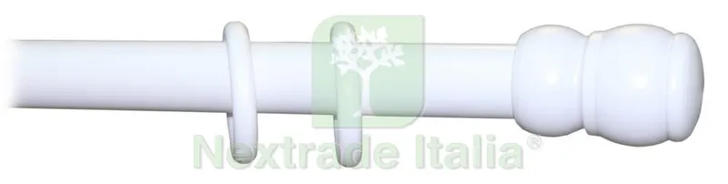 BASTONE A TIRO D 35 MM BIANCO 180 CM SENZA SUPPORTI — Casalinghi e organizzazione — rif. FERX.18590 BASTONE A TIRO D 35 MM BIANCO 180 CM SENZA SUPPORTI — Casalinghi e organizzazione — rif. FERX.18590