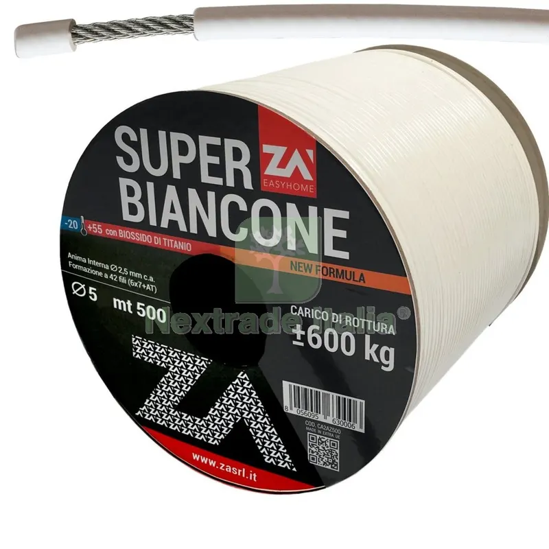 500ML FILO STENDIBIANCHERIA SUPERBIANCONE MM.5 — Stendibiancheria e bucato — rif. FERX.1861 500ML FILO STENDIBIANCHERIA SUPERBIANCONE MM.5 — Stendibiancheria e bucato — rif. FERX.1861