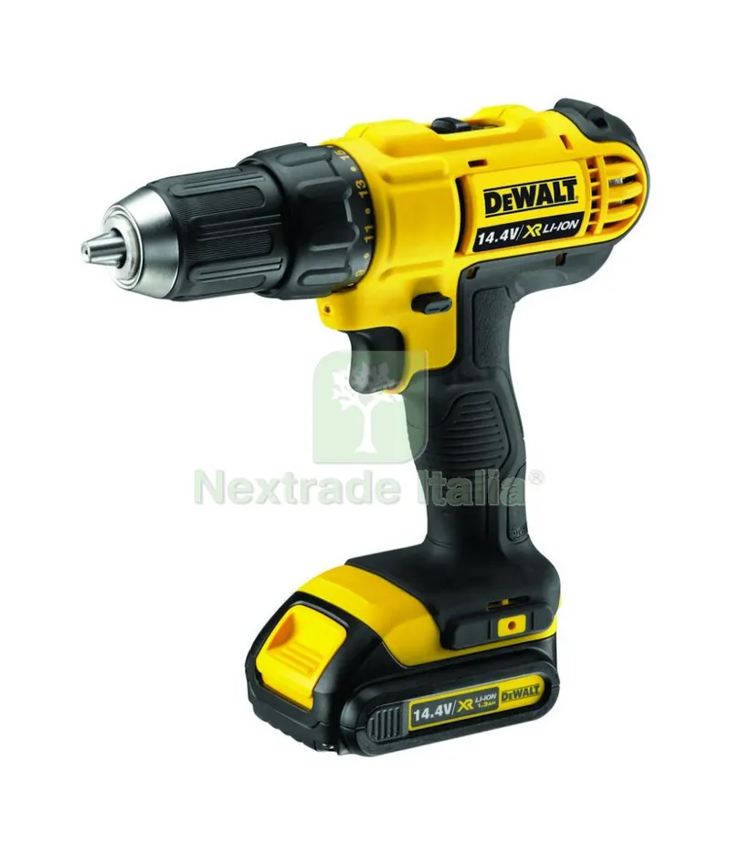 Dewalt Trapano con 2 Battelli 14,4V-1,3AH DCD734C2 — Trapani e avvitatori — rif. FERX.18685 Dewalt Trapano con 2 Battelli 14,4V-1,3AH DCD734C2 — Trapani e avvitatori — rif. FERX.18685