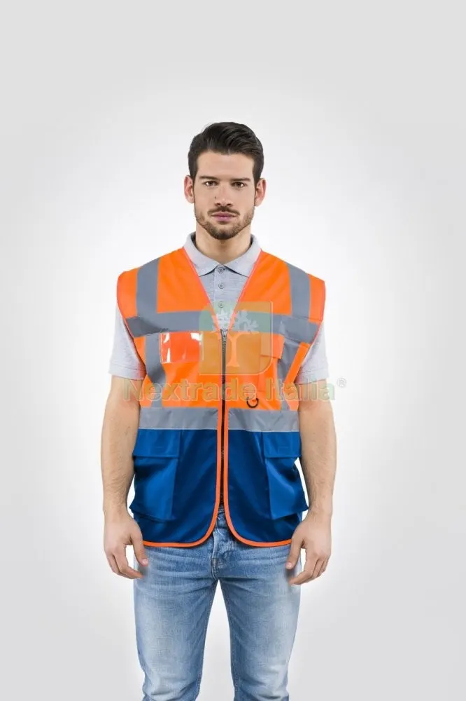 GILET ALTA VISIBILIT ARANCIO/BLU TAGLIA XXL — Protezioni corpo — rif. FERX.18723