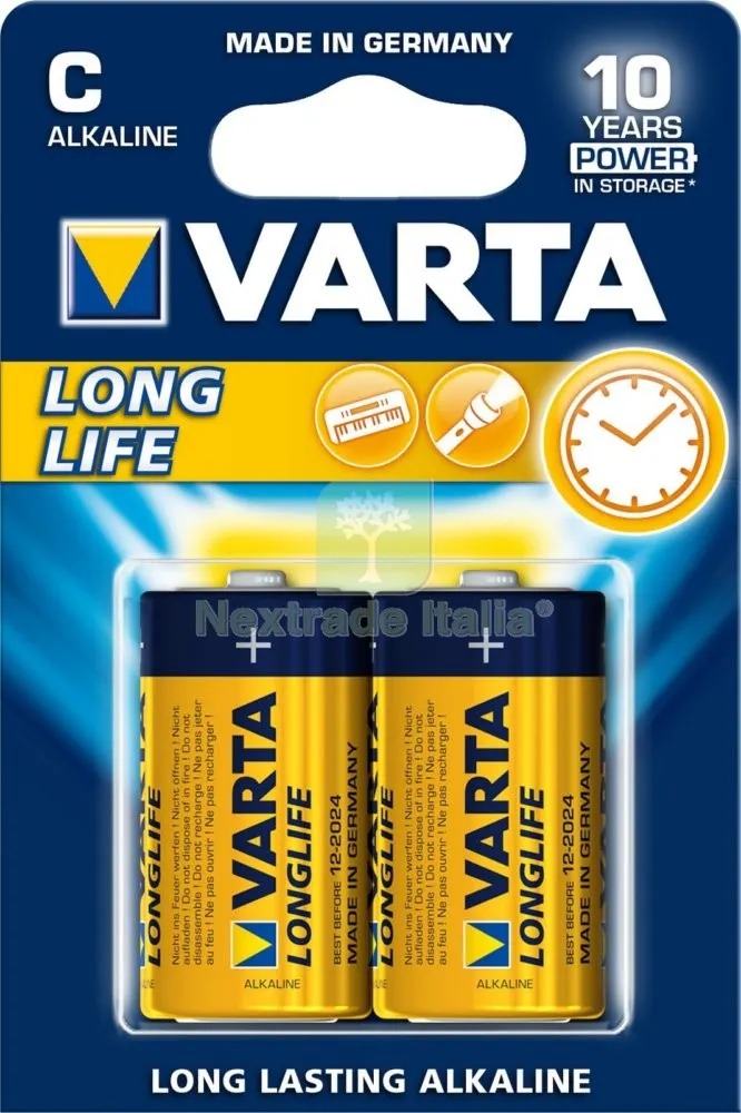 6BLISTER Varta Longlife Alcaline 1/2 Torcia BL.2 PZ — Illuminazione — rif. FERX.18863 6BLISTER Varta Longlife Alcaline 1/2 Torcia BL.2 PZ — Illuminazione — rif. FERX.18863