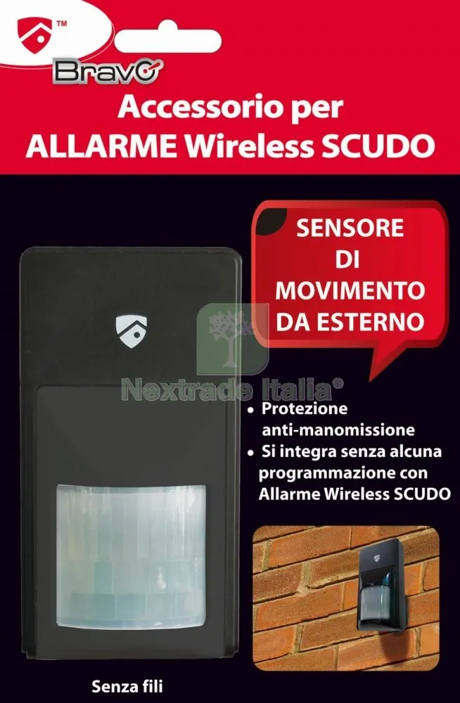 Antifurto Domestico-Sensore Movimento x Esterni — Flessibili e allacci — rif. FERX.19000