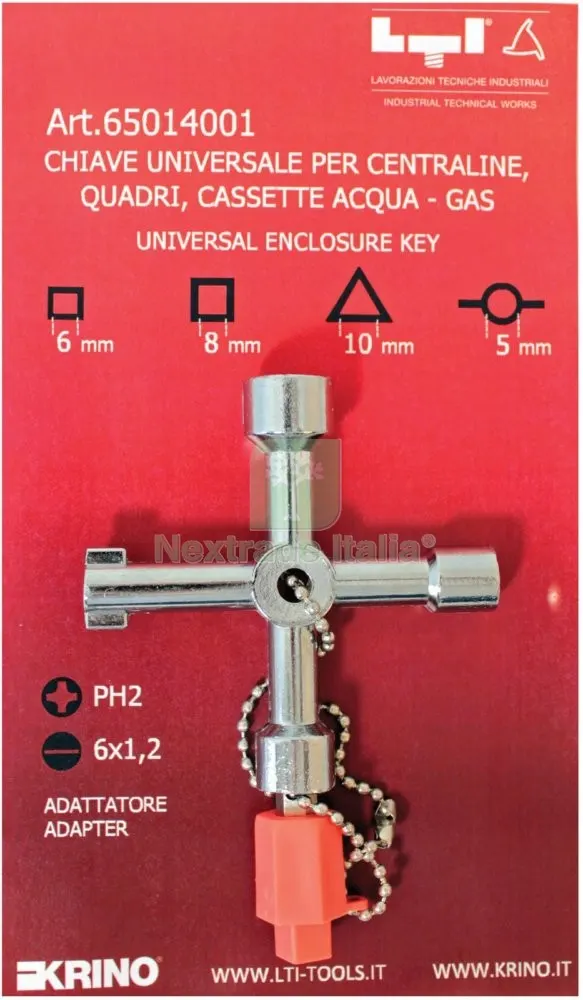 CHIAVE UNIVERSALE PER CASSETTE — Raccordi a pressare e multistrato — rif. FERX.19072 CHIAVE UNIVERSALE PER CASSETTE — Raccordi a pressare e multistrato — rif. FERX.19072