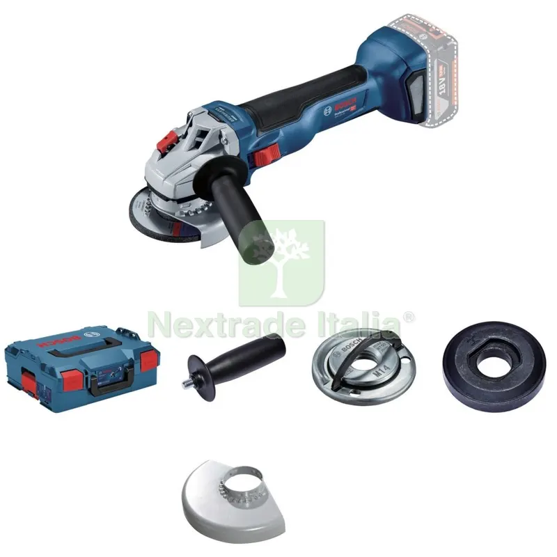 Bosch-B 18V Smerigliatrice GWS 18V-10 Senza Batteria — Smerigliatrici e seghe — rif. FERX.1926 Bosch-B 18V Smerigliatrice GWS 18V-10 Senza Batteria — Smerigliatrici e seghe — rif. FERX.1926