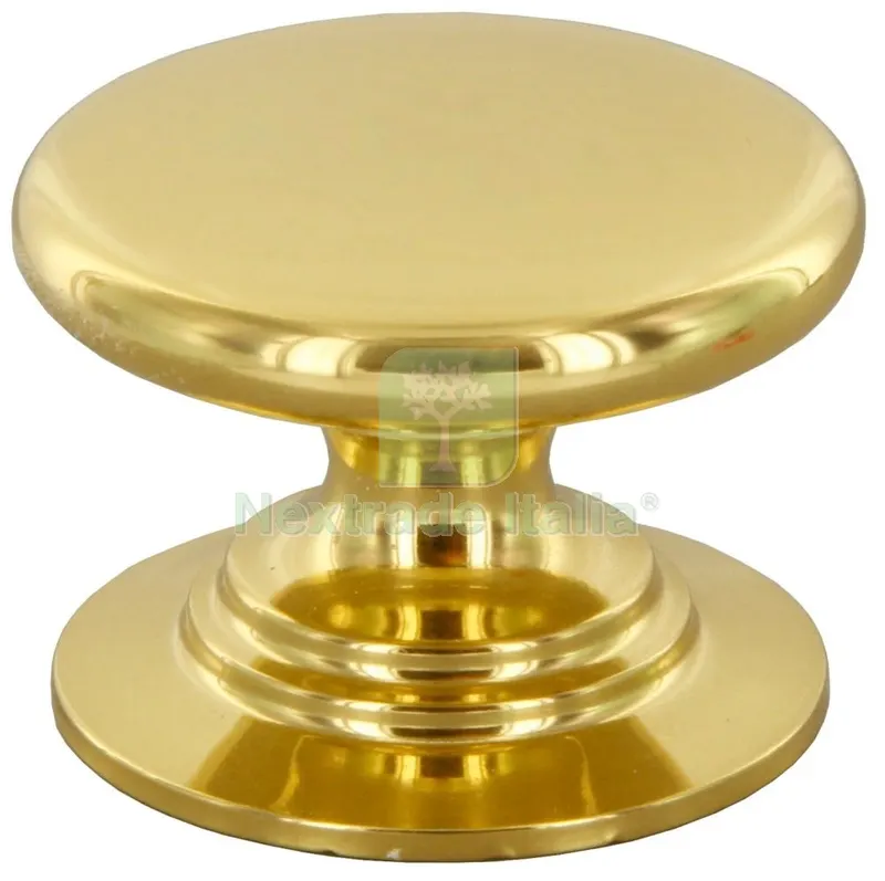 25PZ Cafim Pomolo ART. PO313 Oro Lucido Misura B Diametro 25 MM — Maniglie e pomelli — rif. FERX.19478 25PZ Cafim Pomolo ART. PO313 Oro Lucido Misura B Diametro 25 MM — Maniglie e pomelli — rif. FERX.19478