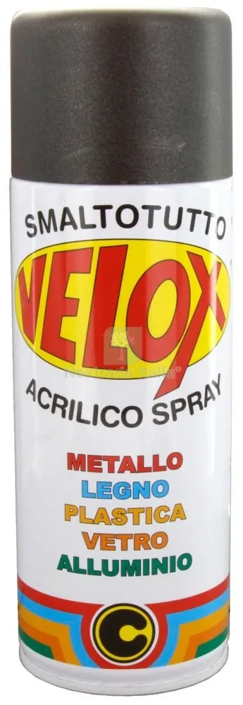 6PZ Velox Spray Ferro Micaceo Nero ML.400 — Stucchi e rasanti — rif. FERX.19577 6PZ Velox Spray Ferro Micaceo Nero ML.400 — Stucchi e rasanti — rif. FERX.19577