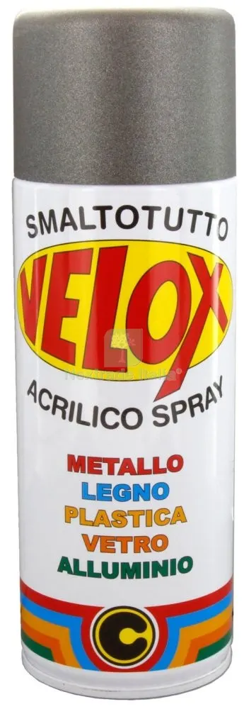 6PZ VELOX SPRAY FERRO MICACEO GRIGIO ANTR.ML.400 — Stucchi e rasanti — rif. FERX.19582 6PZ VELOX SPRAY FERRO MICACEO GRIGIO ANTR.ML.400 — Stucchi e rasanti — rif. FERX.19582