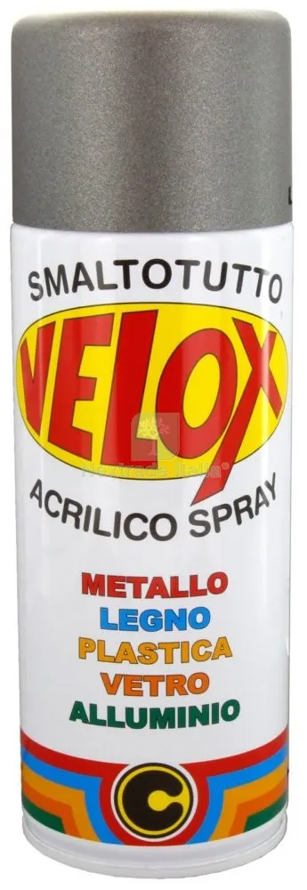 6PZ VELOX SPRAY FERRO MICACEO GRIGIO MEDIO ML.400 — Stucchi e rasanti — rif. FERX.19602