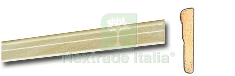 25PZ CORNICE PER PARATI 4,5X23 BAROCCO 200 CM FRASSINO — Isolanti e reti — rif. FERX.19603 — foto 3