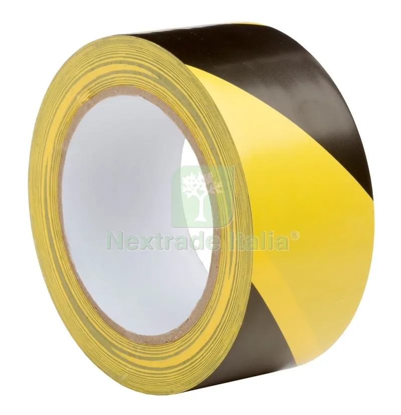 12PZ Nastro Adesivo Giallo/Nero MM.50X33MT. — Adesivi e sigillanti — rif. FERX.19820 12PZ Nastro Adesivo Giallo/Nero MM.50X33MT. — Adesivi e sigillanti — rif. FERX.19820