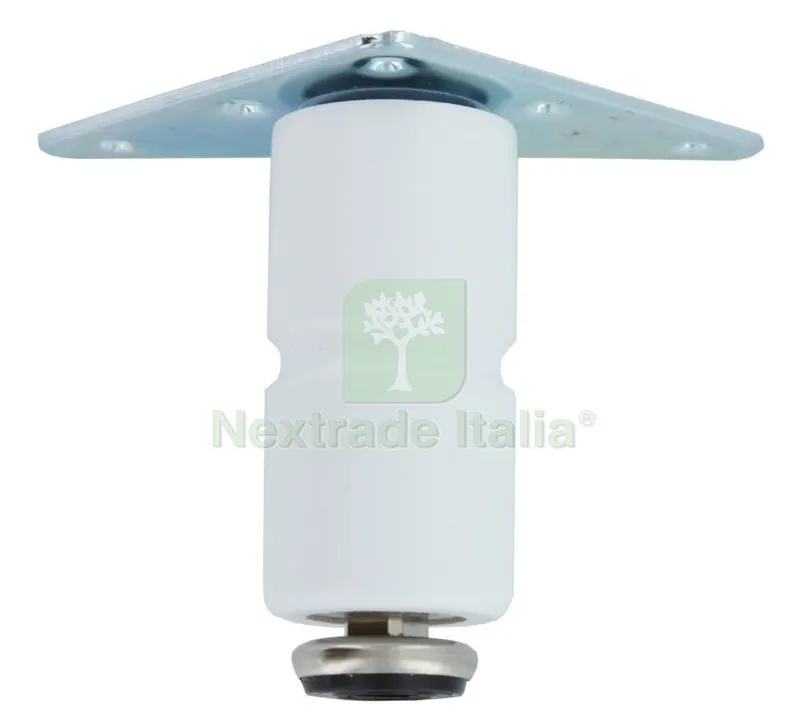 8PZ Piedino Legno Piastra Mobile 200 MM Bianco — Ferramenta per legno e mobili — rif. FERX.19865