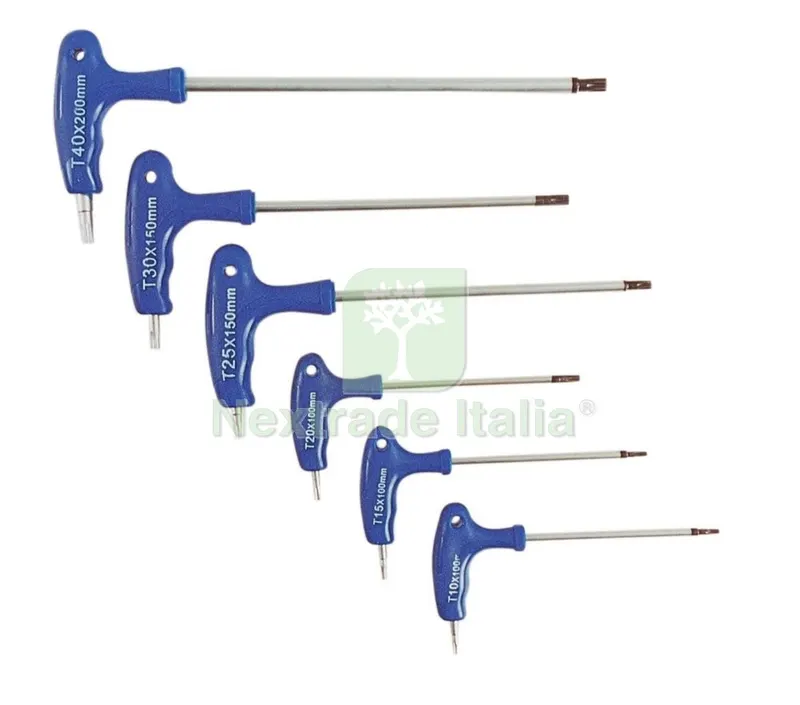 SERIE 6 CHIAVI TORX T10-T40 CON IMPUGNATURA — Chiavi e bussole — rif. FERX.1991 SERIE 6 CHIAVI TORX T10-T40 CON IMPUGNATURA — Chiavi e bussole — rif. FERX.1991