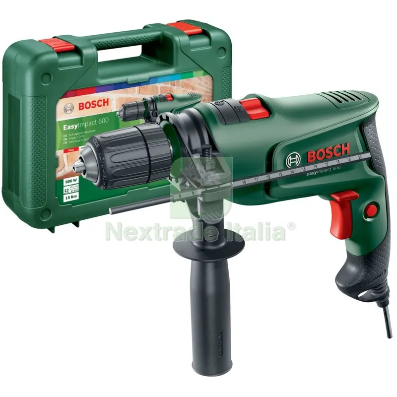 BOSCH-V TRAPANO 600W MM.13 EASY IMPACT 600 KIT — Trapani e avvitatori — rif. FERX.1992 BOSCH-V TRAPANO 600W MM.13 EASY IMPACT 600 KIT — Trapani e avvitatori — rif. FERX.1992