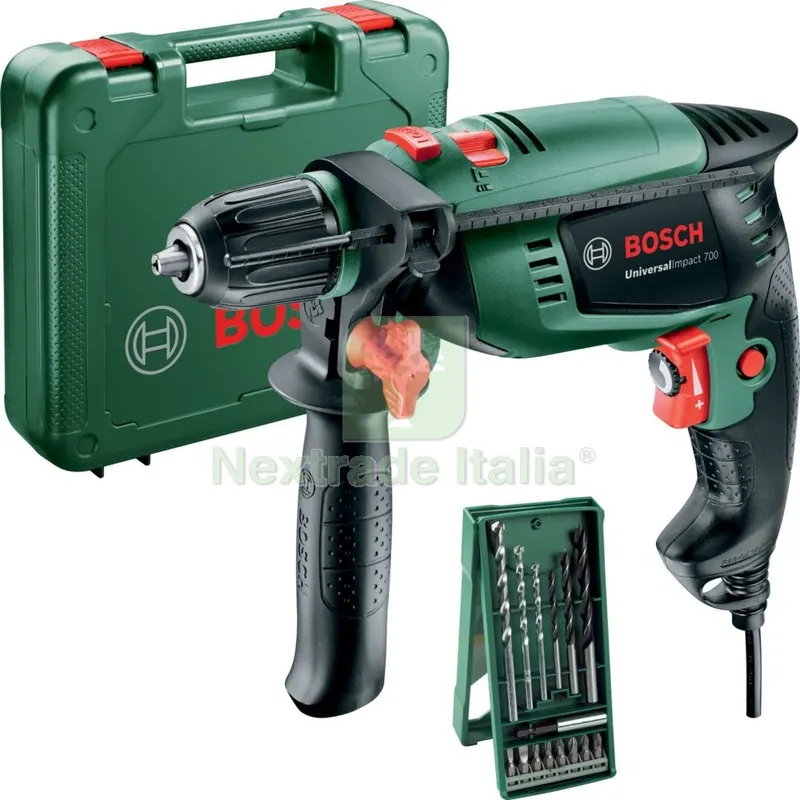 Bosch-V Trapano 701W Universal Impact 700 Kit +PUNTE — Trapani e avvitatori — rif. FERX.1999 Bosch-V Trapano 701W Universal Impact 700 Kit +PUNTE — Trapani e avvitatori — rif. FERX.1999
