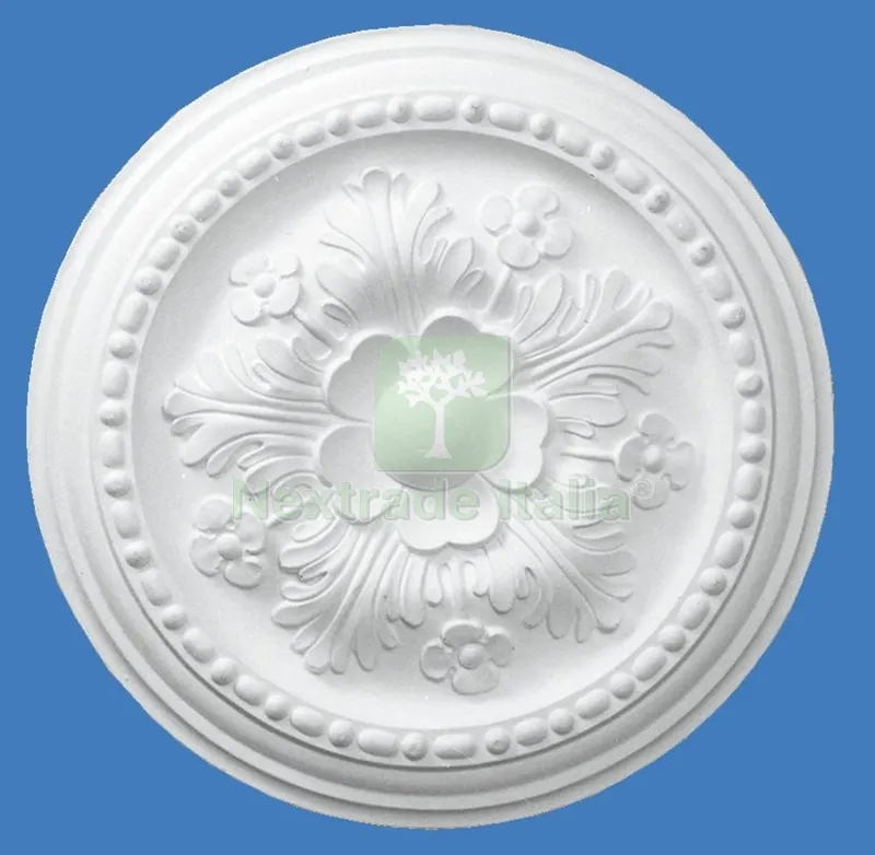 Rosone in Gesso ART. R03019 Diametro 30 CM — Cemento, malte e collanti edili — rif. FERX.20010 Rosone in Gesso ART. R03019 Diametro 30 CM — Cemento, malte e collanti edili — rif. FERX.20010