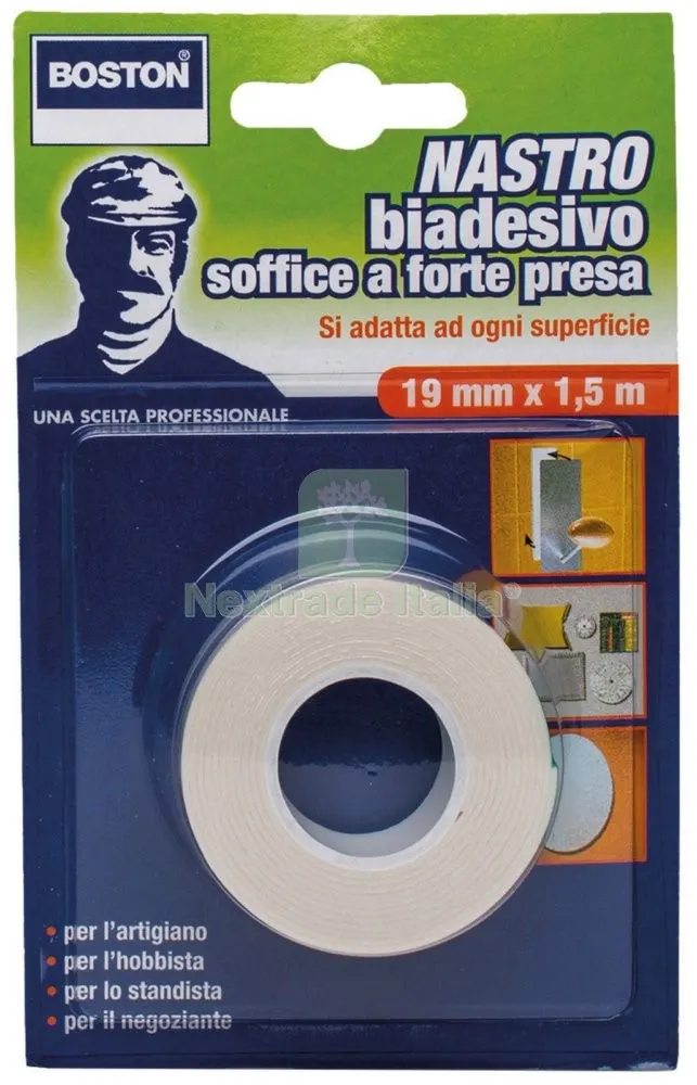 12PZ NASTRO BIADESIVO FORTE ML.1,5X19MM. — Adesivi e sigillanti — rif. FERX.20013 12PZ NASTRO BIADESIVO FORTE ML.1,5X19MM. — Adesivi e sigillanti — rif. FERX.20013