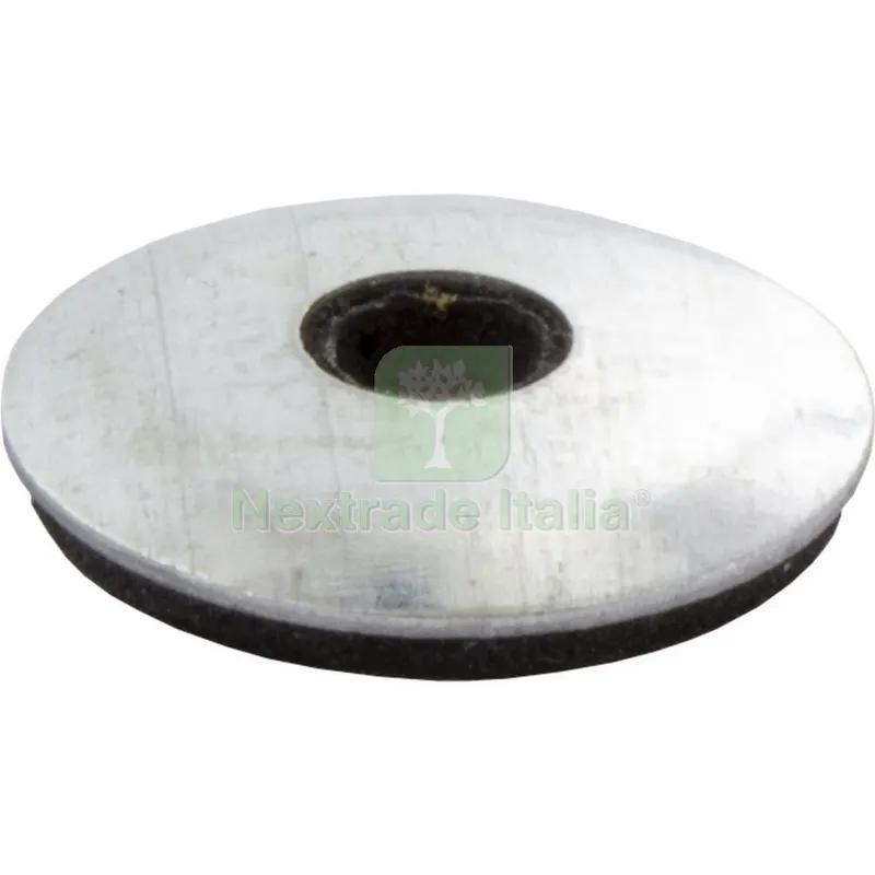 100PZ Rondella Ferro Tonda con Guarnizione MM.6,7X19 Zincata — Guarnizioni e tenute — rif. FERX.20035