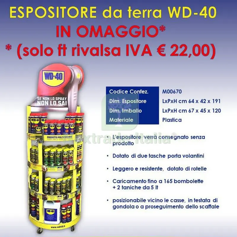 Espositore a Pavimento WD40 Vuoto MD00670 — Articoli per ufficio — rif. FERX.201341