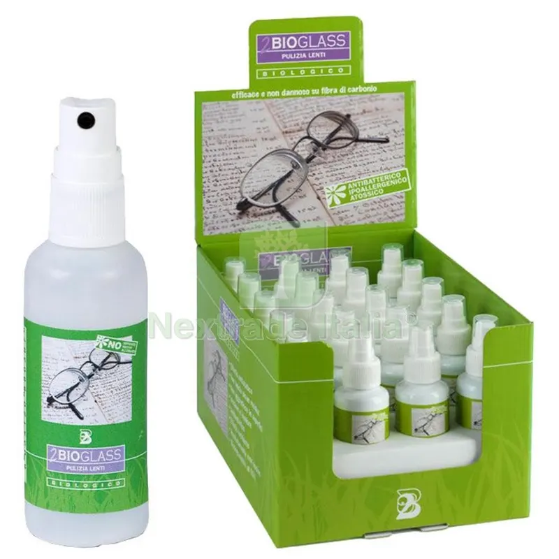 20PZ Flacone 2BIOGLASS Pulizia Occhiali ML.50 — Protezioni corpo — rif. FERX.201467 20PZ Flacone 2BIOGLASS Pulizia Occhiali ML.50 — Protezioni corpo — rif. FERX.201467