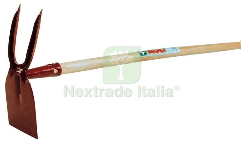 5PZ Zappetta Bidente Quadro con Manico Lusso — Attrezzi da giardino — rif. FERX.20228 5PZ Zappetta Bidente Quadro con Manico Lusso — Attrezzi da giardino — rif. FERX.20228