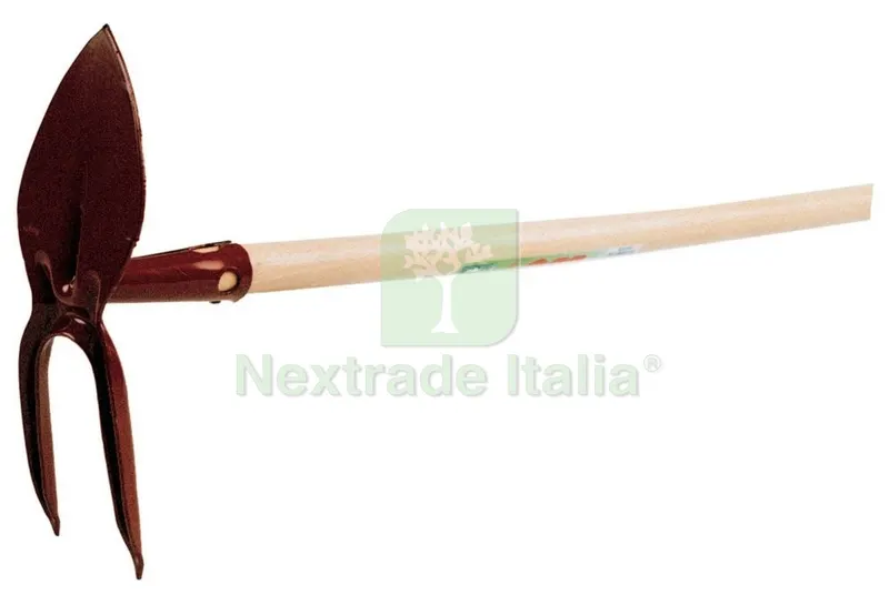 5PZ ZAPPETTA BIDENTE CUORE CON MANICO LUSSO — Attrezzi da giardino — rif. FERX.20229