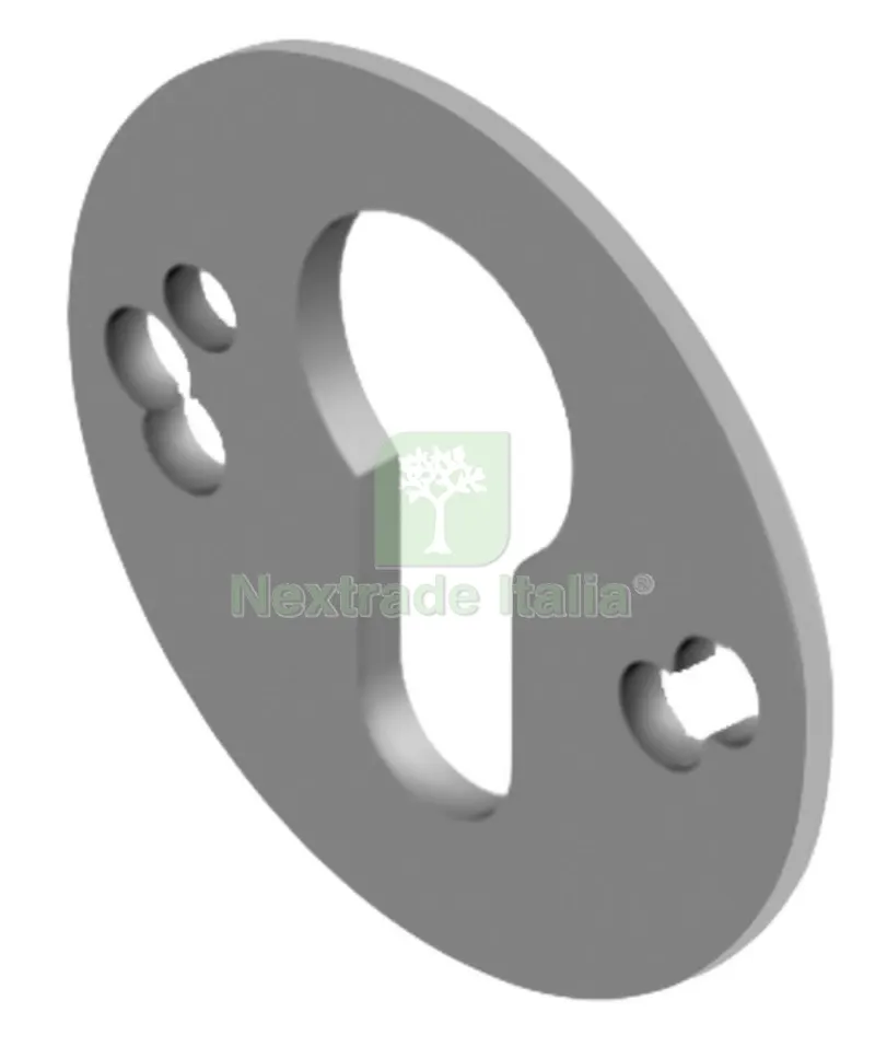 50PZ PROTECTOR SPESSORE UNIVERSALE TONDO ACCIAIO ZINCATO DIAMETRO.50XMM.2,5 — Serrature e cilindri — rif. FERX.2031