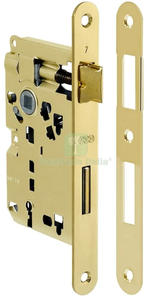 5PZ PATENT OTTONATA AGB QUADRO 8/70 MM.50 B.TONDO — Serrature e cilindri — rif. FERX.20316 5PZ PATENT OTTONATA AGB QUADRO 8/70 MM.50 B.TONDO — Serrature e cilindri — rif. FERX.20316